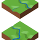 Esquema donde un río es capturado por otro que tiene mayor poder de incisión sobre la roca. Wikimedia C.